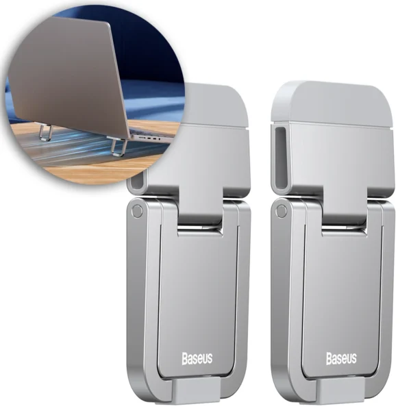 Baseus universal laptop feet stands (2 pcs.) silver (LUZC000012)eng