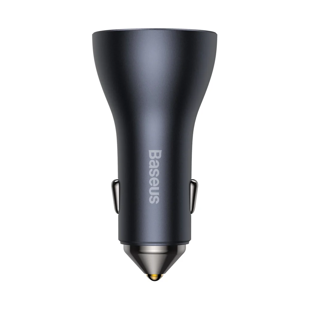 Baseus Golden Contactor Pro car charger USB-A + 2x USB-C 65W dark gray (CGJP010013)eng