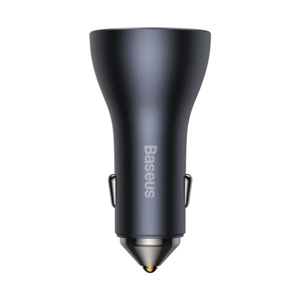Baseus Golden Contactor Pro car charger USB-A + 2x USB-C 65W dark gray (CGJP010013)eng