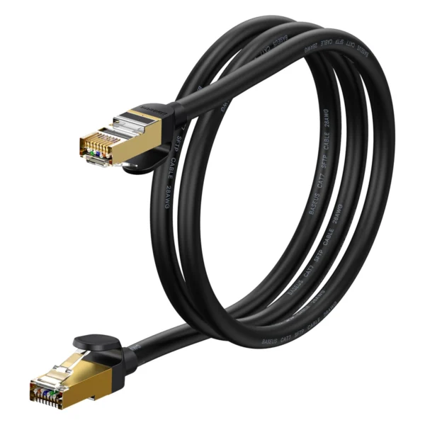 Baseus Speed Seven High Speed RJ45 Network Cable 10Gbps 1m Black (WKJS010101)eng
