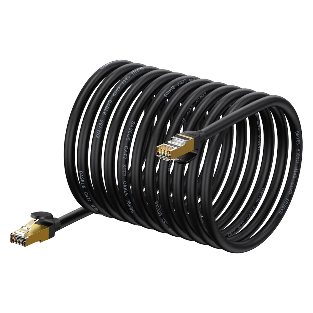 Baseus Speed Seven High Speed Network Cable RJ45 10Gbps 30m Black (WKJS011001)eng