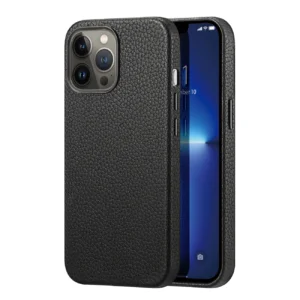 Dux Ducis Roma leather case for iPhone 13 Pro Max elegant genuine leather black caseeng