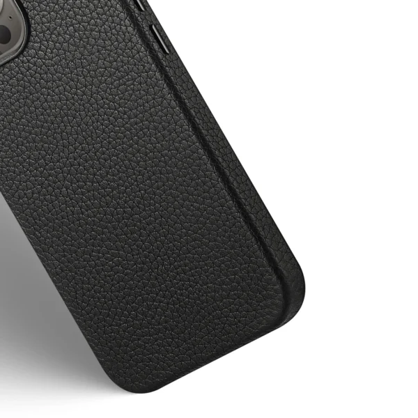 Dux Ducis Roma leather case for iPhone 13 Pro Max elegant genuine leather black caseeng