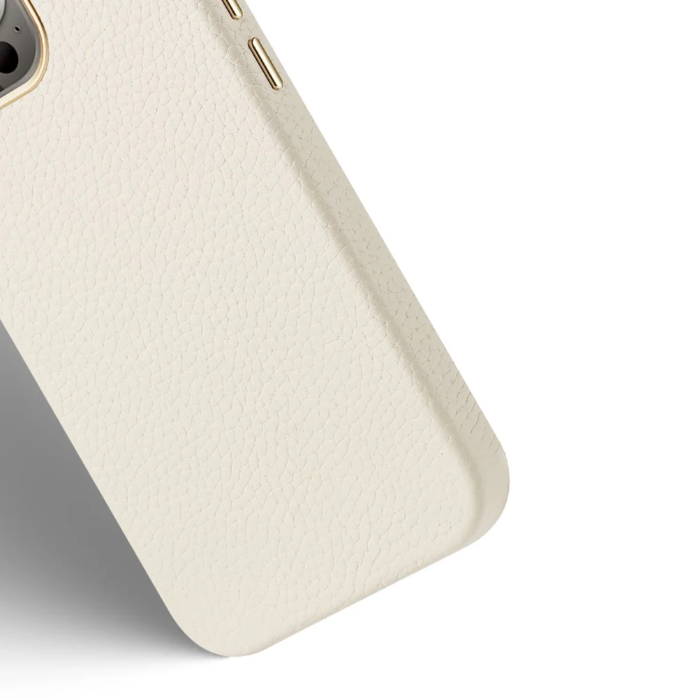 Dux Ducis Roma leather case for iPhone 13 Pro Max elegant genuine leather case whiteeng