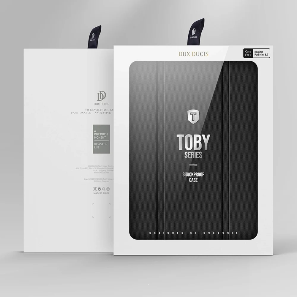 Dux Ducis Toby Armored Flip Smart Case for Realme Pad Mini blackeng