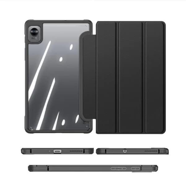 Dux Ducis Toby Armored Flip Smart Case for Realme Pad Mini blackeng
