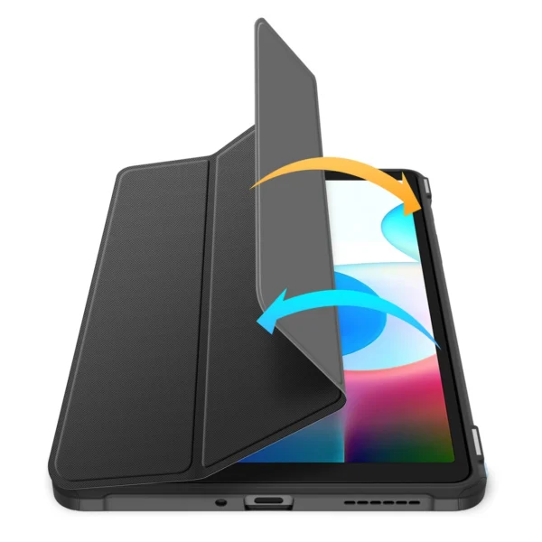 Dux Ducis Toby Armored Flip Smart Case for Realme Pad Mini blackeng