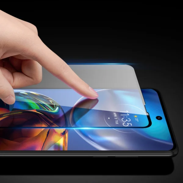 Dux Ducis 10D Tempered Glass 9H full screen tempered glass with frame Motorola Moto E32 black (case friendly)eng
