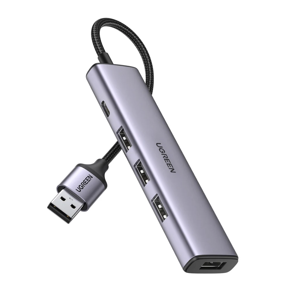 Ugreen USB HUB splitter - 4x USB 3.0 gray (CM473 20805)eng