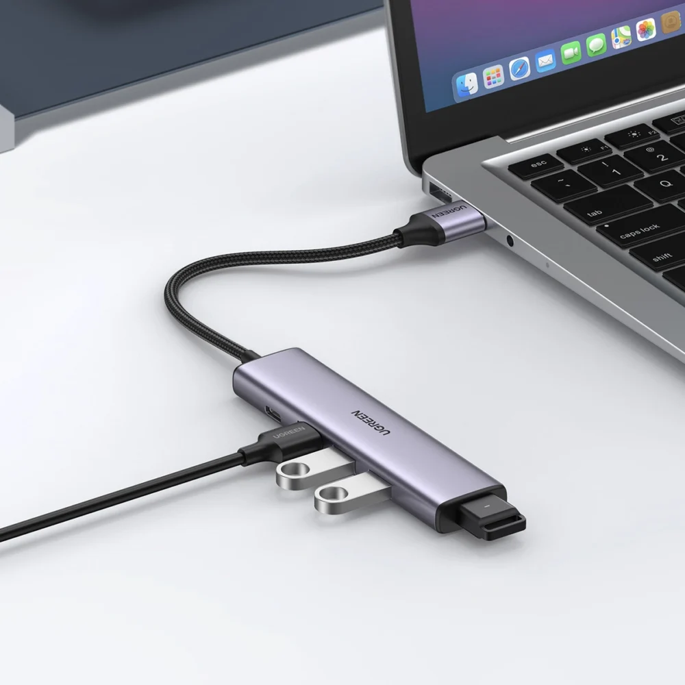 Ugreen USB HUB splitter - 4x USB 3.0 gray (CM473 20805)eng