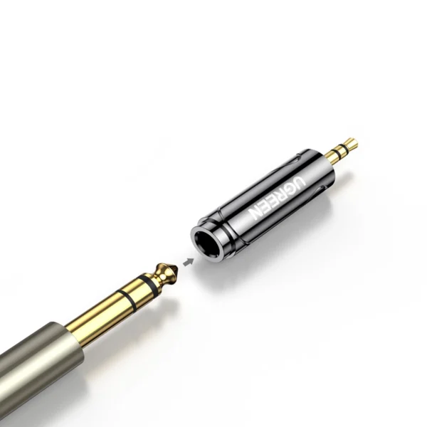 Ugreen adapter 3.5mm audio adapter (male) to 6.35mm mini jack (female) gray (AV168)eng