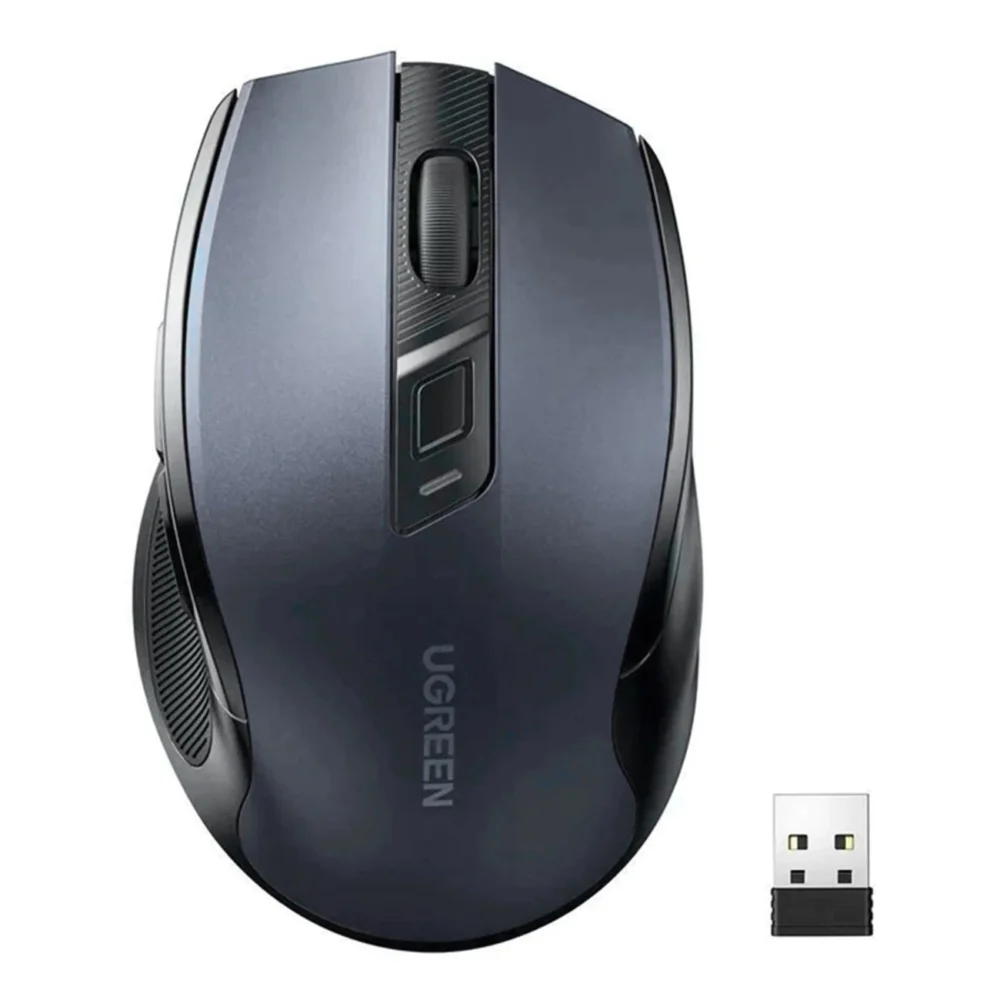 Ugreen MU006 Wireless USB 2.4GHz 4000 DPI Optical Mouse - Blackeng