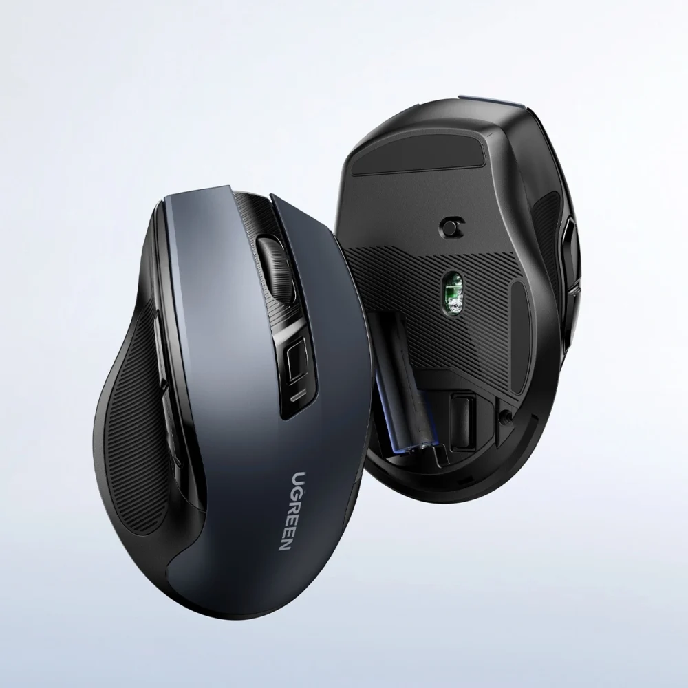 Ugreen MU006 Wireless USB 2.4GHz 4000 DPI Optical Mouse - Blackeng