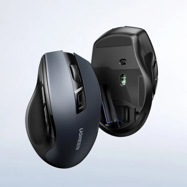 Ugreen MU006 Wireless USB 2.4GHz 4000 DPI Optical Mouse - Blackeng