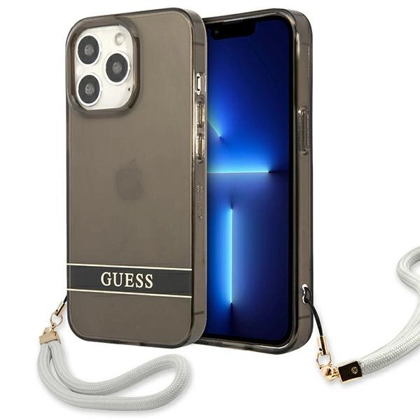 Guess GUHCP13LHTSGSK iPhone 13 Pro / 13 6.1" black/black hardcase Translucent Stapeng
