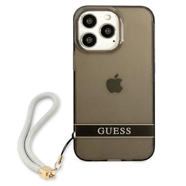 Guess GUHCP13LHTSGSK iPhone 13 Pro / 13 6.1" black/black hardcase Translucent Stapeng
