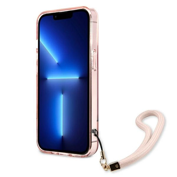Guess Translucent Strap Case for iPhone 13 Pro / 13 6.1" - Pinkeng