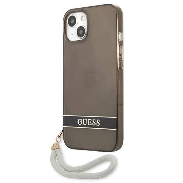 Guess GUHCP13SHTSGSK iPhone 13 mini 5.4" black/black hardcase Translucent Stapeng