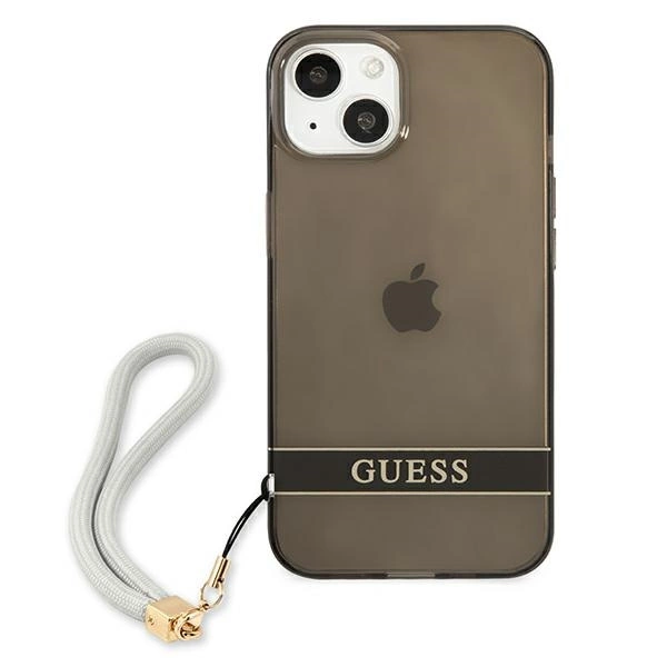 Guess GUHCP13SHTSGSK iPhone 13 mini 5.4" black/black hardcase Translucent Stapeng