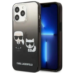 Karl Lagerfeld KLHCP13LTGKCK iPhone 13 Pro / 13 6,1" hardcase czarny/black Gradient Ikonik Karl & Choupetteeng