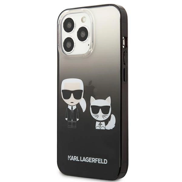 Karl Lagerfeld KLHCP13LTGKCK iPhone 13 Pro / 13 6,1" hardcase czarny/black Gradient Ikonik Karl & Choupetteeng