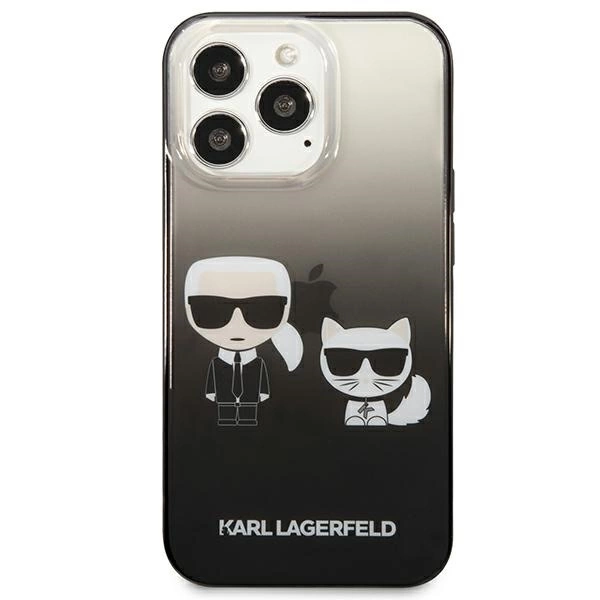 Karl Lagerfeld KLHCP13LTGKCK iPhone 13 Pro / 13 6,1" hardcase czarny/black Gradient Ikonik Karl & Choupetteeng