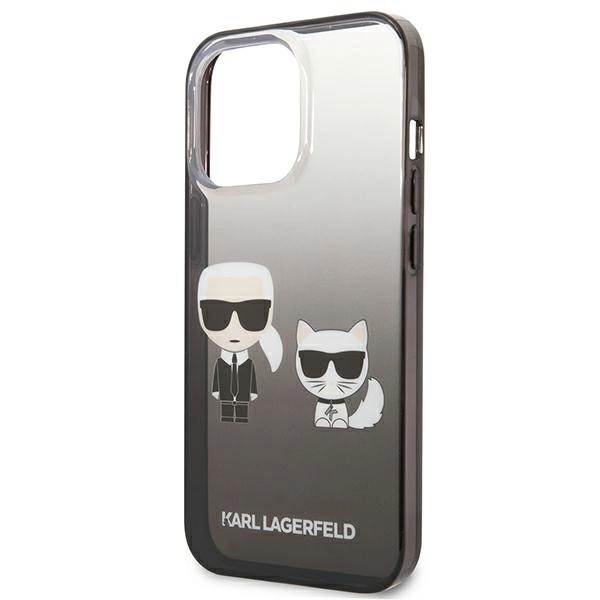 Karl Lagerfeld KLHCP13LTGKCK iPhone 13 Pro / 13 6,1" hardcase czarny/black Gradient Ikonik Karl & Choupetteeng