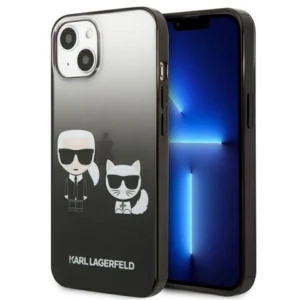 Karl Lagerfeld KLHCP13STGKCK iPhone 13 mini 5,4" hardcase czarny/black Gradient Ikonik Karl & Choupetteeng