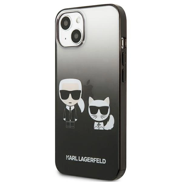 Karl Lagerfeld KLHCP13STGKCK iPhone 13 mini 5,4" hardcase czarny/black Gradient Ikonik Karl & Choupetteeng