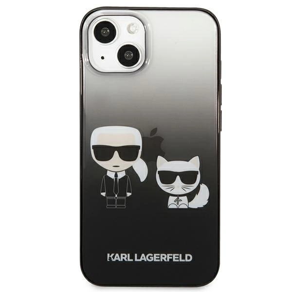 Karl Lagerfeld KLHCP13STGKCK iPhone 13 mini 5,4" hardcase czarny/black Gradient Ikonik Karl & Choupetteeng