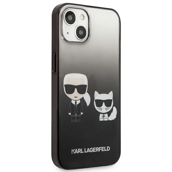 Karl Lagerfeld KLHCP13STGKCK iPhone 13 mini 5,4" hardcase czarny/black Gradient Ikonik Karl & Choupetteeng