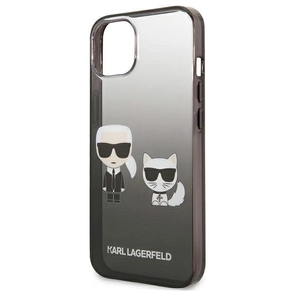 Karl Lagerfeld KLHCP13STGKCK iPhone 13 mini 5,4" hardcase czarny/black Gradient Ikonik Karl & Choupetteeng