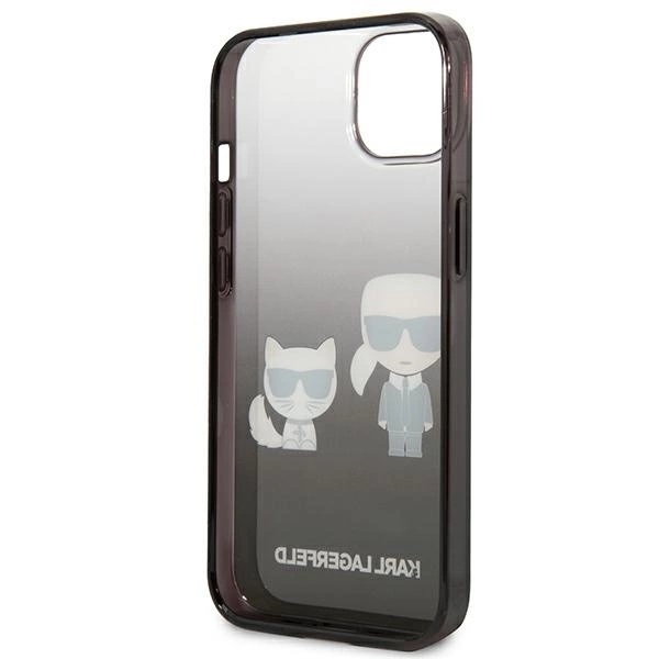 Karl Lagerfeld KLHCP13STGKCK iPhone 13 mini 5,4" hardcase czarny/black Gradient Ikonik Karl & Choupetteeng