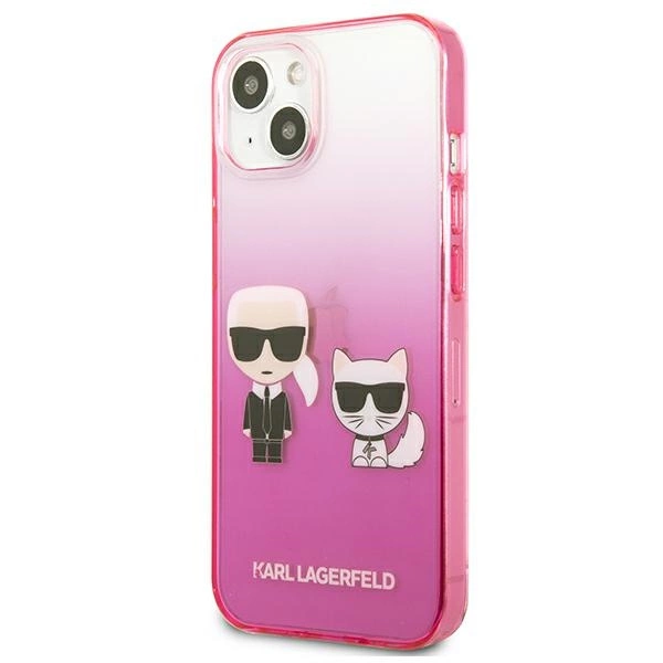Karl Lagerfeld KLHCP13STGKCP iPhone 13 mini 5,4" hardcase różowy/pink Gradient Ikonik Karl & Choupetteeng