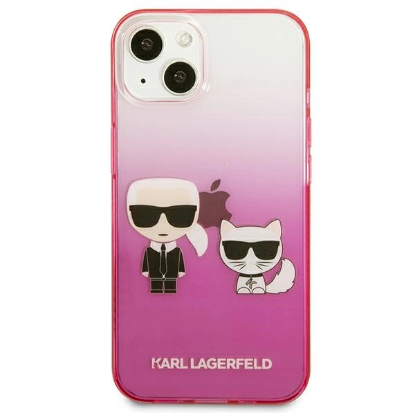 Karl Lagerfeld KLHCP13STGKCP iPhone 13 mini 5,4" hardcase różowy/pink Gradient Ikonik Karl & Choupetteeng