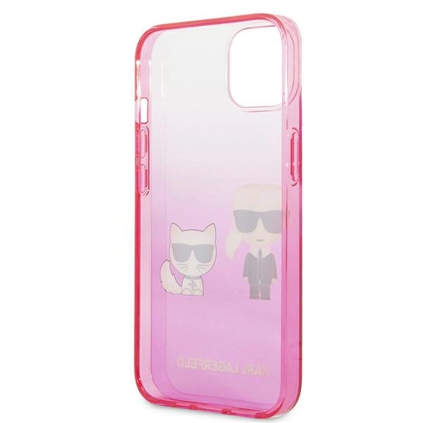 Karl Lagerfeld KLHCP13STGKCP iPhone 13 mini 5,4" hardcase różowy/pink Gradient Ikonik Karl & Choupetteeng