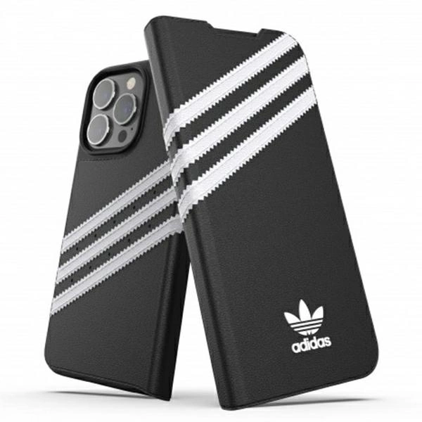 Adidas OR Booklet Case PU iPhone 13 Pro / 13 6,1" czarno biały/black white 47112eng