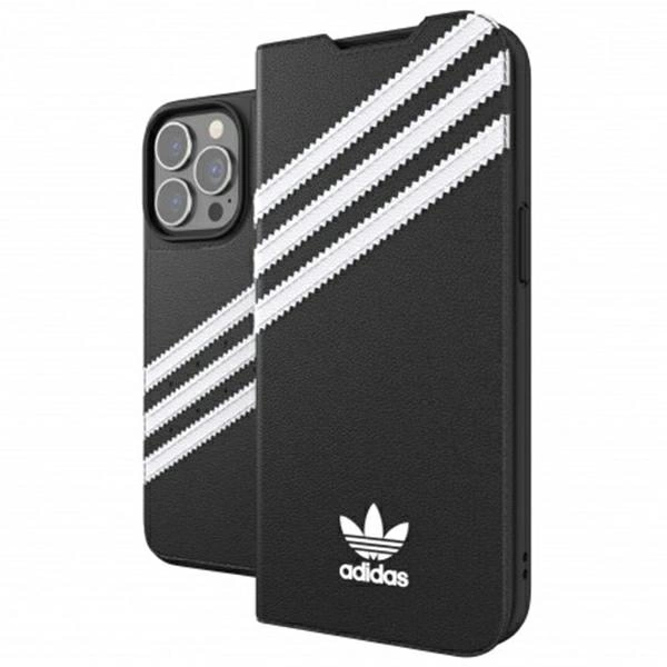 Adidas OR Booklet Case PU iPhone 13 Pro / 13 6,1" czarno biały/black white 47112eng