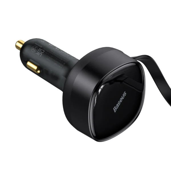 Baseus Enjoyment 2in1 car charger 30W black (CGTX000001)eng