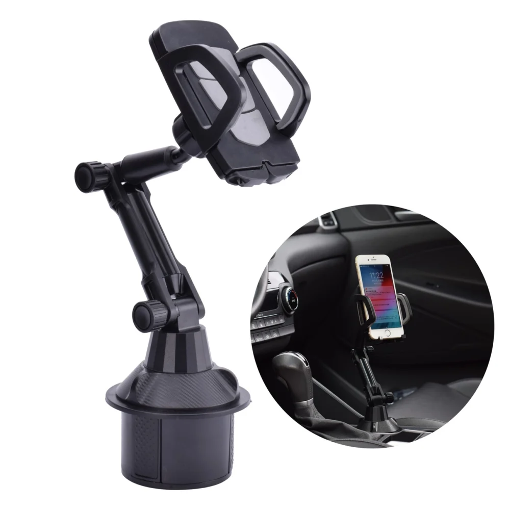 Smartphone car holder for cup holder blackeng