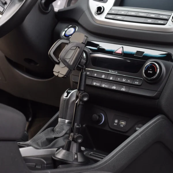 Smartphone car holder for cup holder blackeng