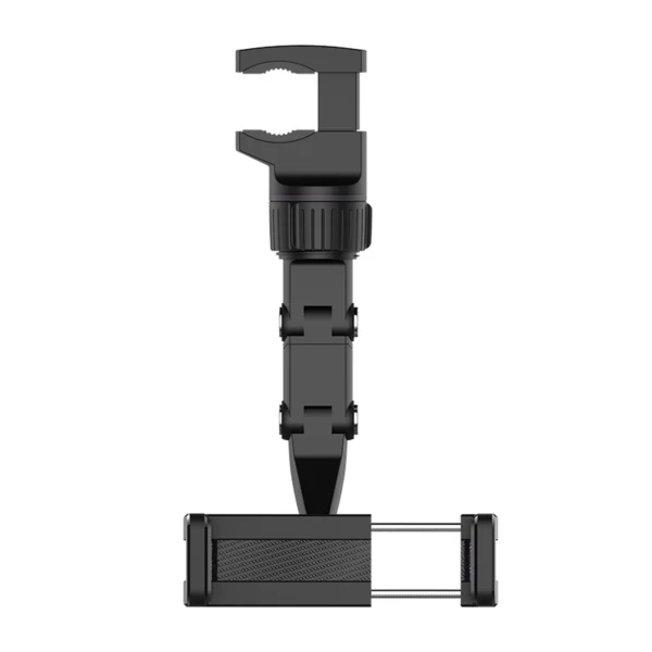 Adjustable car rearview mirror holder for smartphone blackeng