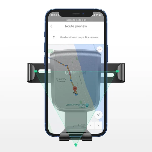 Ugreen gravity phone holder for dashboard cockpit black (LP200 60990B)eng