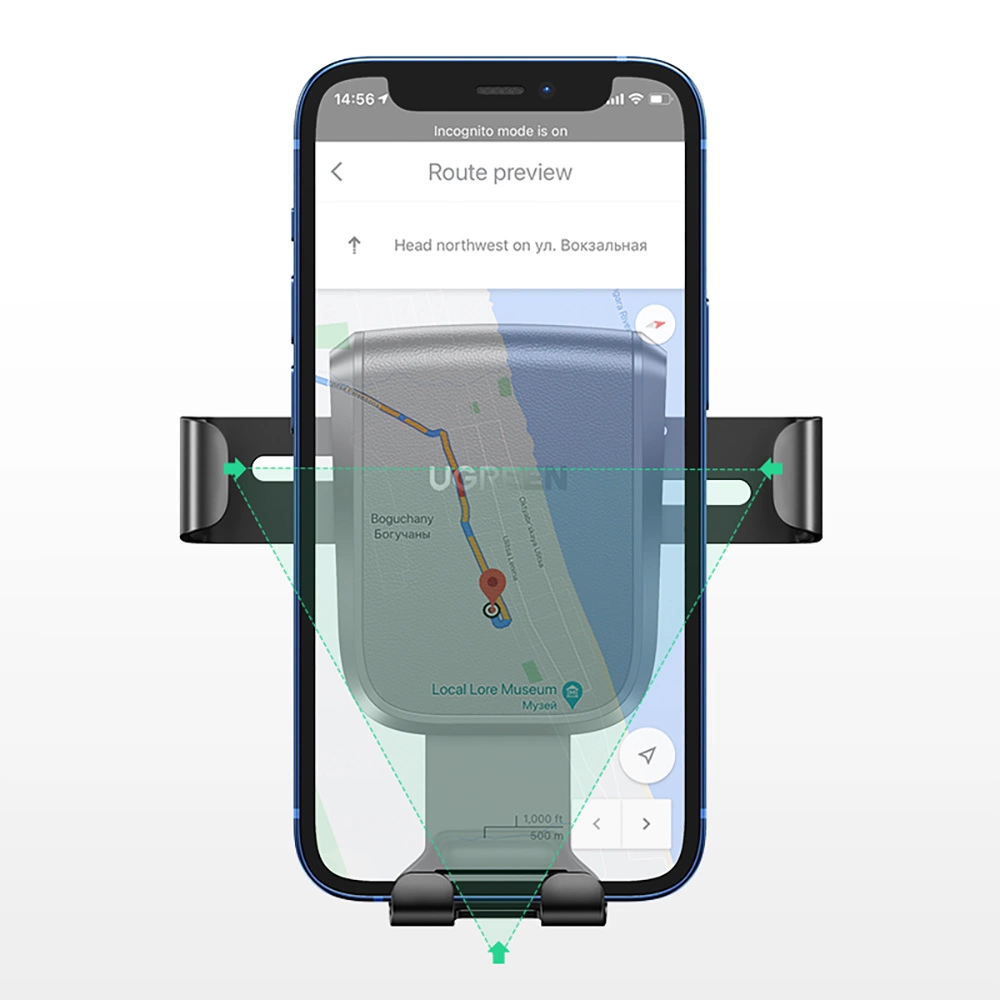 Ugreen gravity phone holder for dashboard cockpit black (LP200 60990B)eng