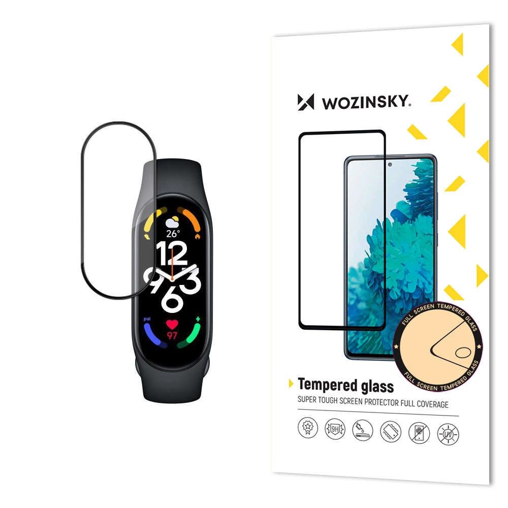 Wozinsky Full Glue Xiaomi Mi Band 7 black tempered glasseng