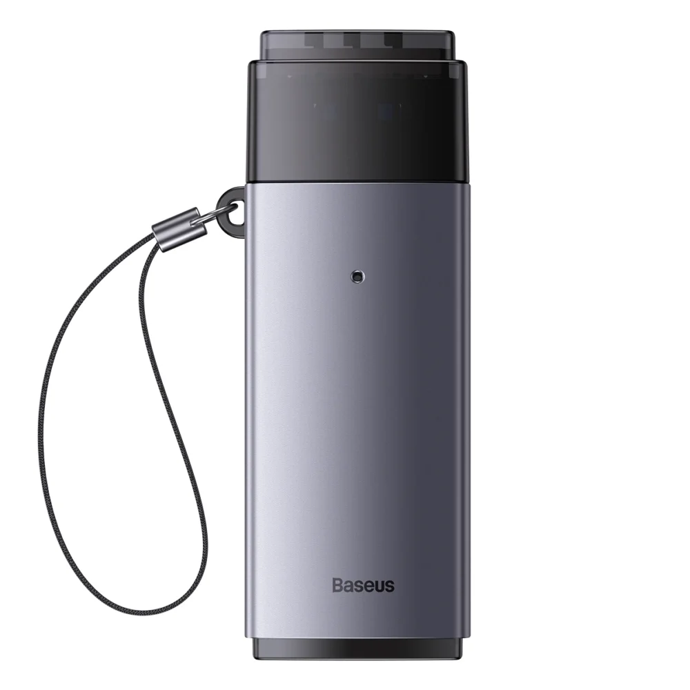 Baseus Lite Series adapter SD / TF USB card reader gray (WKQX060013)eng