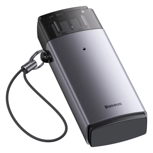 Baseus Lite Series adapter SD / TF USB card reader gray (WKQX060013)eng