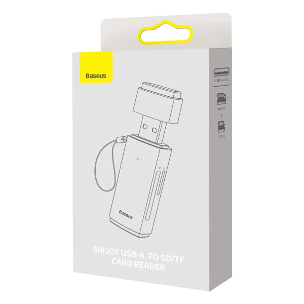 Baseus Lite Series adapter SD / TF USB card reader gray (WKQX060013)eng