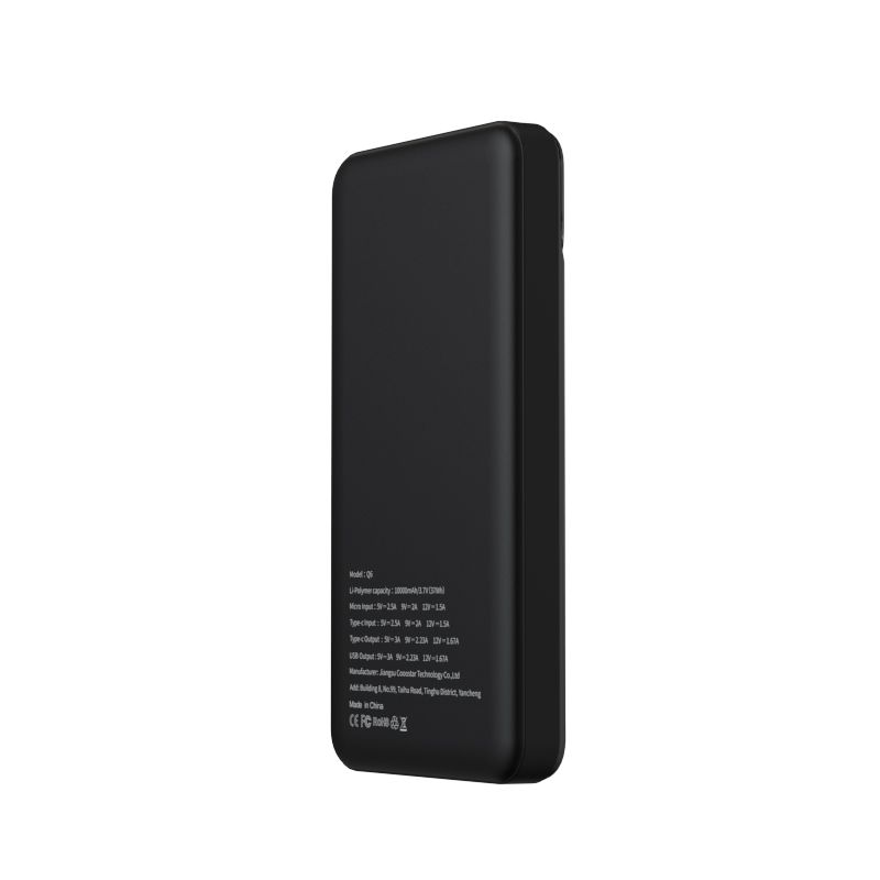 PURIDEA powerbank 10 000 mAh PD QC3.0 3A 20W Q6 black