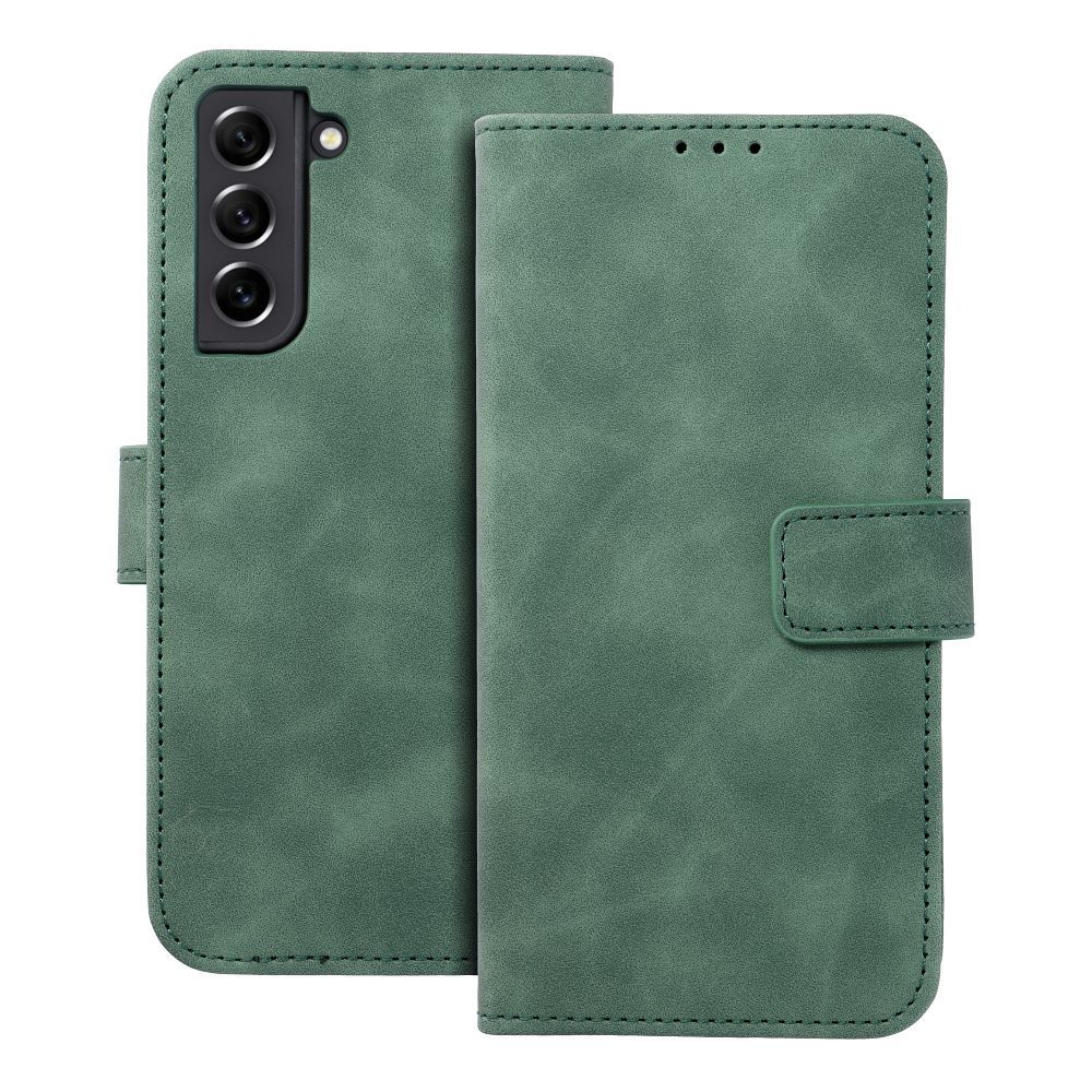 9d390c7fd028d50421a697c8363c4c01 TENDER Book Case for SAMSUNG S21 FE green